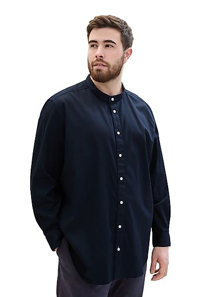 TOM TAILOR PLUS Langarmhemd mit Stehkragen günstig online kaufen
