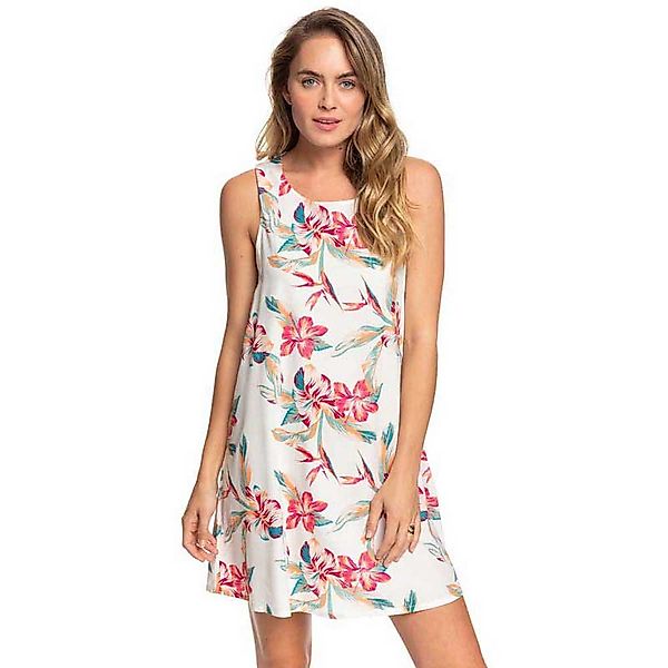 Roxy Tranquility Vibes Kurzes Kleid XS Snow White Tropic Call günstig online kaufen