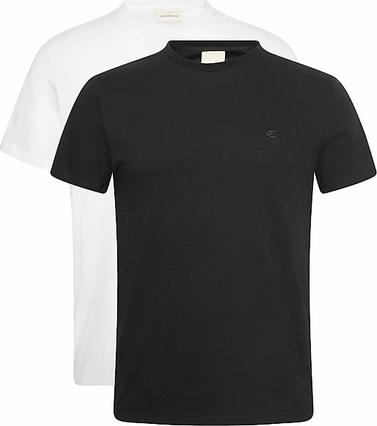 Calvin Klein T-Shirt "SS STRETCH COTTON SLIM TEE 2PK", (Packung, 2 tlg.), R günstig online kaufen
