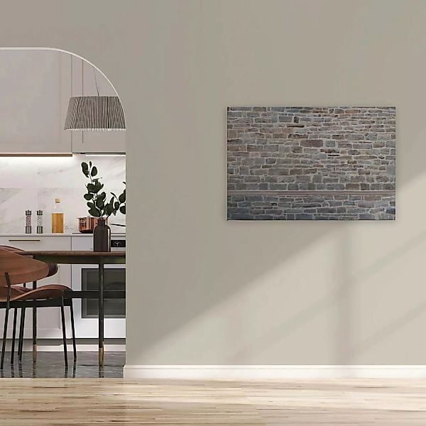 Bricoflor Mauer Bild In Grau 90 X 60 Cm Deko Wandbild In Steinoptik Ideal F günstig online kaufen