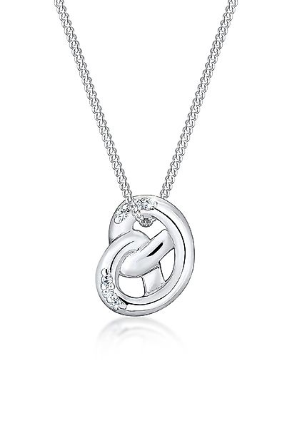 Elli Kette mit Anhänger Brezel Kristalle günstig online kaufen