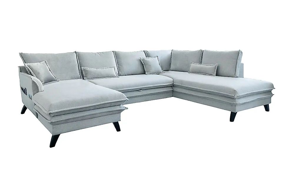 Miuform Wohnlandschaft mit Schlaffunktion Charming Charlie ¦ grau ¦ Maße (c günstig online kaufen