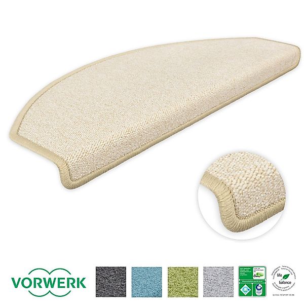 Metzker® Stufenmatte Stufenmatten Vorwerk Durango Halbrund Dunkelgrau 15 St günstig online kaufen