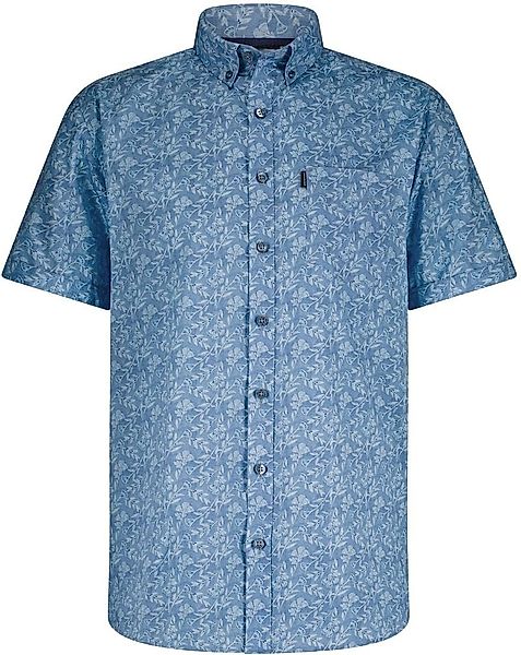 State Of Art Short Sleeve Hemd Leafs Blau - Größe XXL günstig online kaufen
