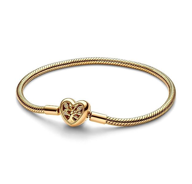 Pandora Armband Damenarmband Familie Moments IP Gold, Zirkonia, Emaille von günstig online kaufen