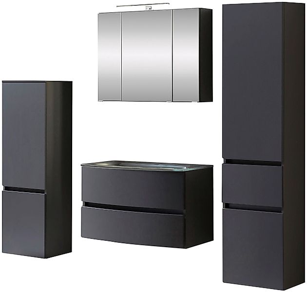 welltime Badezimmer-Set Kaunas, (Set, 4-St), Waschtisch-Set günstig online kaufen