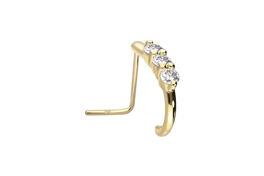 PIERCINGLINE Nasenpiercing 14/18 Karat Gold Nasenstecker günstig online kaufen