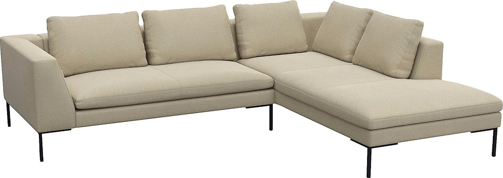 FLEXLUX Ecksofa "Loano, superbequemer Sitzkomfort durch Kaltschaum im Sitz" günstig online kaufen