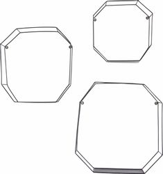 Creativ home Deko-Wandregal Set, 3 Stk. tlg. Dekoregal, Wanddeko, bestehend günstig online kaufen