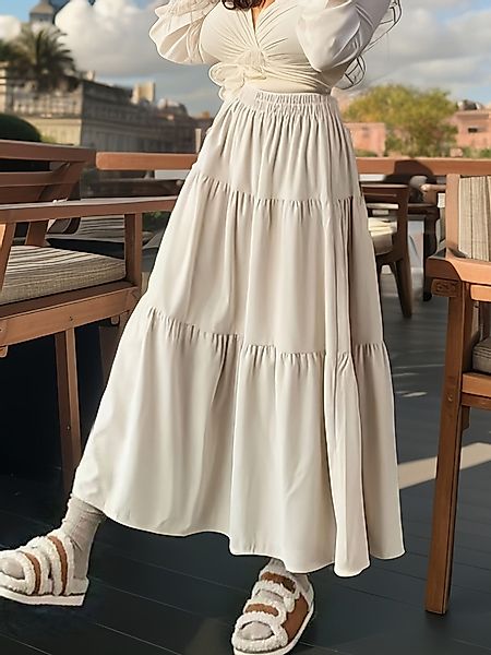 DEBAIJIA Midirock Damen Modus Elegant mit günstig online kaufen