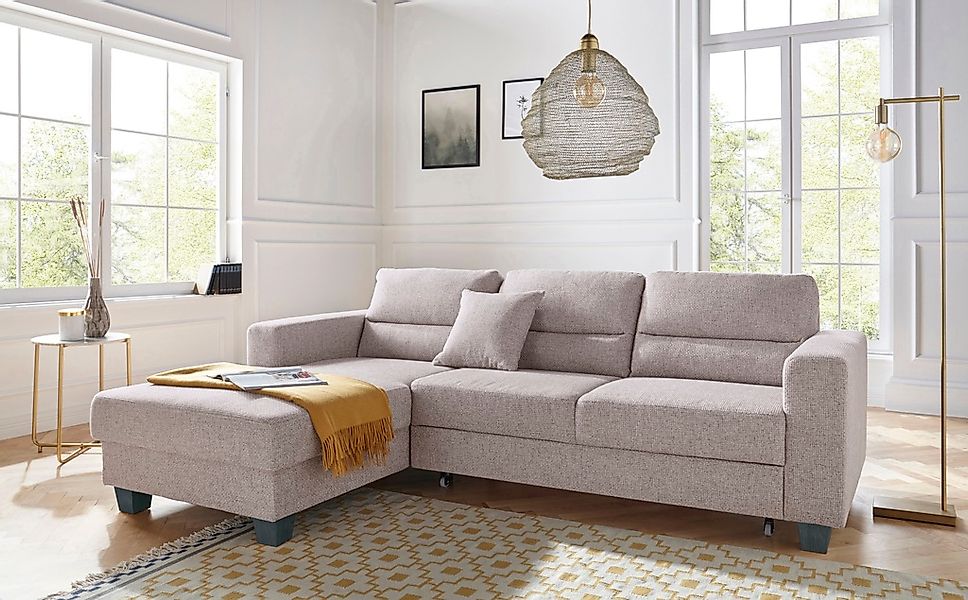 TRENDMANUFAKTUR Ecksofa "Chamber, zeitlos & modern, hoher Sitzkomfort, Brei günstig online kaufen