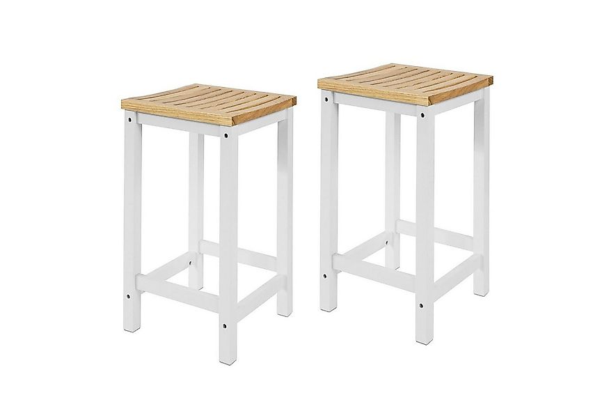 SoBuy Küchenstuhl FST29-WNx2 (2 St), 2er Set Stuhl Holzstuhl Essstuhl Hocke günstig online kaufen