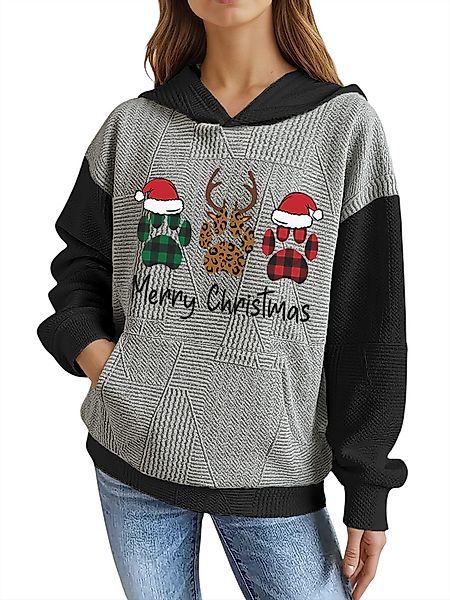 PYLIKE Hoodie Weicher Weihnachten-Hoodie für Damen günstig online kaufen
