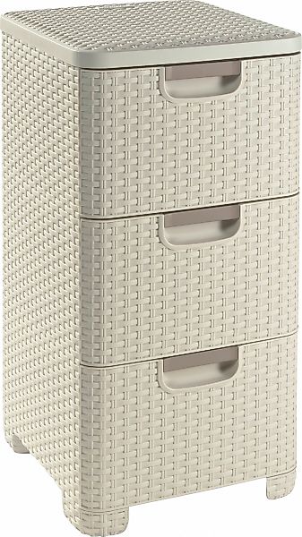 Curver Kommode "Schubladenturm STYLE", creme günstig online kaufen