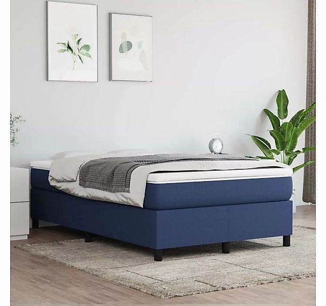 furnicato Bett Bettgestell Blau 120x200 cm Stoff günstig online kaufen