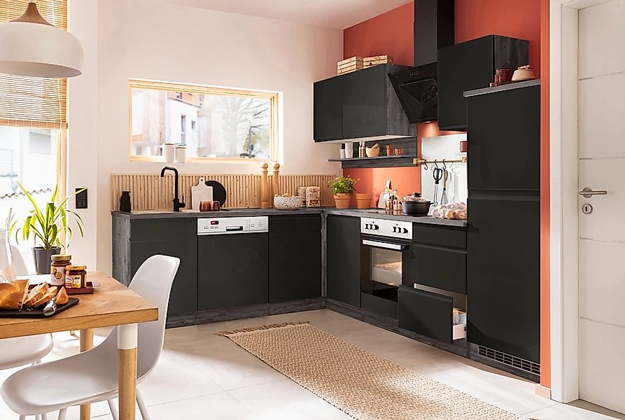 HELD MÖBEL Winkelküche "Virginia", Stellbreite 220/280 cm, wahlweise mit E- günstig online kaufen