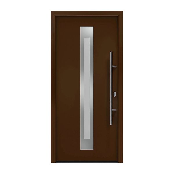 EcoStar Haustür Isopro IP 770S Terrabraun 110 cm x 210 cm DIN R günstig online kaufen