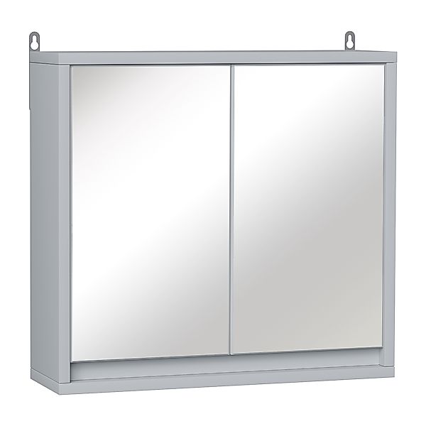 HOMCOM Spiegelschrank Badezimmerschrank Badschrank Hängeschrank Badmöbel mi günstig online kaufen