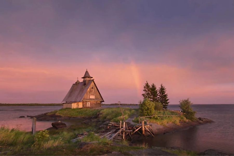 Papermoon Fototapete »Insel mit Haus« günstig online kaufen