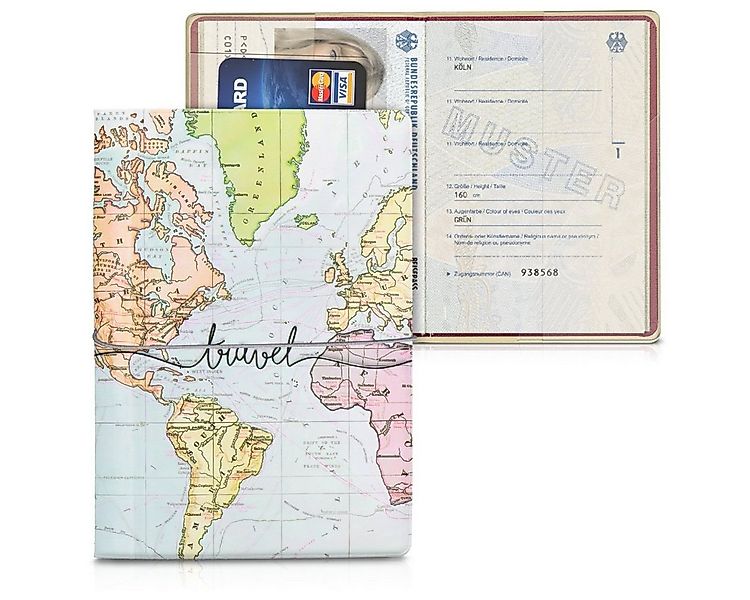 kwmobile Etui Reisepass Kunststoff Schutzhülle, Ausweis Hülle Impfpass Schu günstig online kaufen