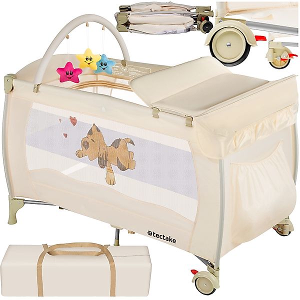 tectake Baby-Reisebett Kinder Reisebett, klappbar und günstig online kaufen