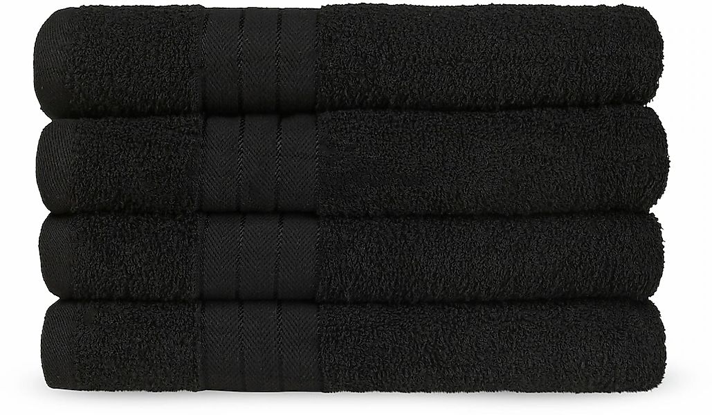 good morning Handtücher "Uni Good Morning" Baumwolle, Walkfrottee, Bordüre, günstig online kaufen