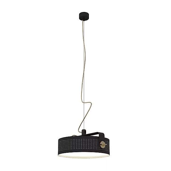Martinelli Luce - Modena LED Pendelleuchte - schwarz/gold/lackiert/H x Ø 16 günstig online kaufen
