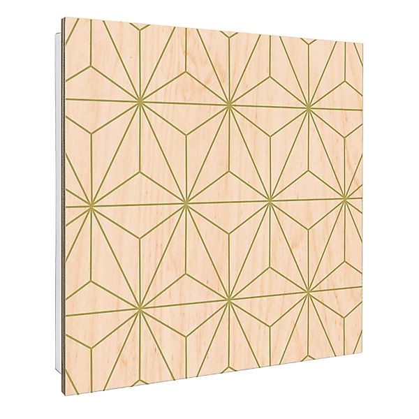 Banjado Schlüsselkasten mit Holzfront 30x30cm Weiß Scharnier Links 50 Haken günstig online kaufen