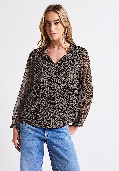 STREET ONE Langarmbluse, im Leo Design günstig online kaufen