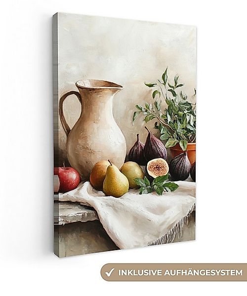 OneMillionCanvasses® Leinwandbild Obst - Kräuter - Ländlich, Fotodruck (1 S günstig online kaufen