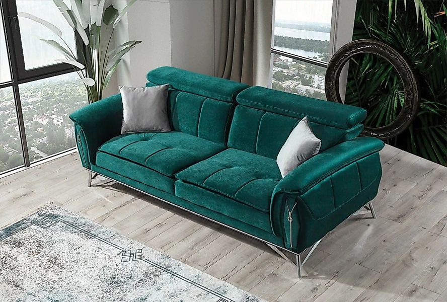 Villa Möbel Sofa Sky, 1 Stk. 2-Sitzer, Quality Made in Turkey, Luxus-Microf günstig online kaufen