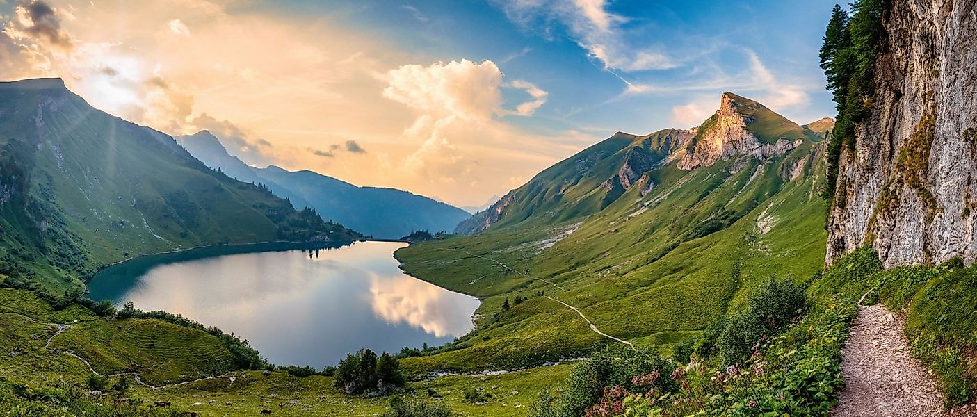 Bönninghoff Leinwandbild, Berge, Landschaft, Natur, See, Seebilder (1 St) günstig online kaufen