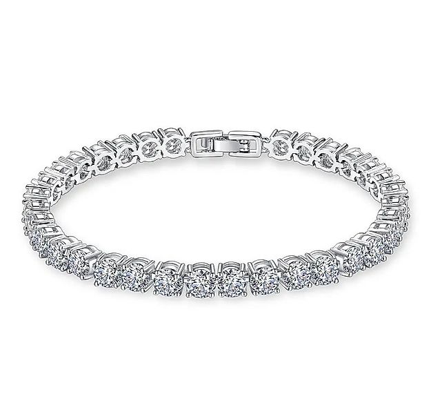 ROUGEMONT Tennisarmband Schickes Damen Tennis Armband 5mm Zirkonia Steine B günstig online kaufen