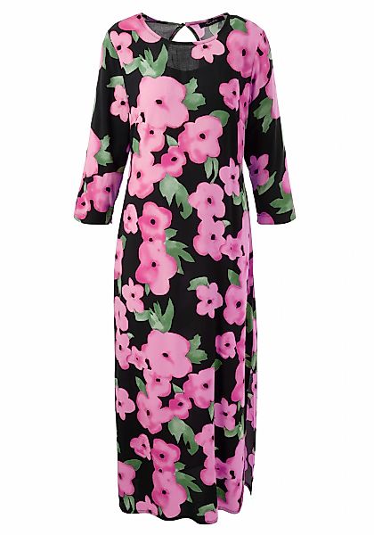 Aniston CASUAL Maxikleid, mit farbenfrohen Blumendruck - jedes Teil ein Uni günstig online kaufen