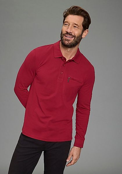 Man's World Langarm-Poloshirt Neue Kollektion! schmale Passform, Langarm, m günstig online kaufen