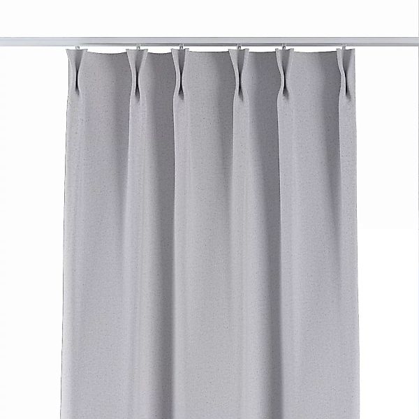 Vorhang mit flämischen 2-er Falten, hellgrau, Blackout Soft (269-20) günstig online kaufen