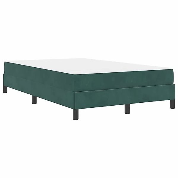 vidaXL Boxspringbett mit Matratze Dunkelgrün 120 x 200 cm Stoff 3398686 günstig online kaufen