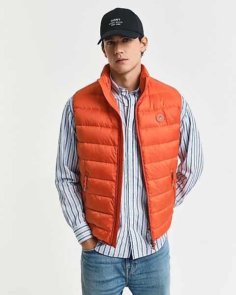 Gant Steppweste "LIGHT DOWN VEST", Stehkragen, leicht, 2-Wege Reißverschlus günstig online kaufen