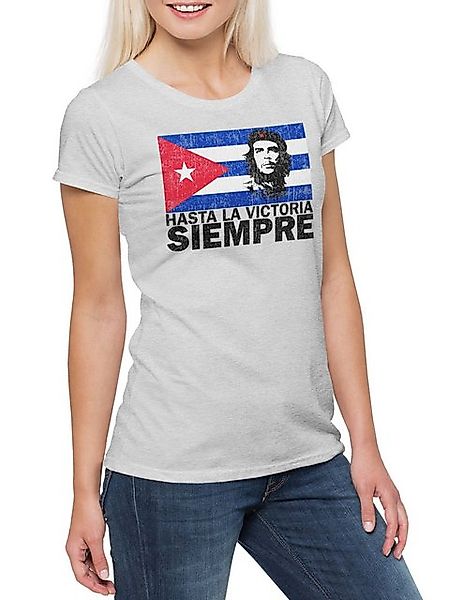 Urban Backwoods Print-Shirt Hasta La Victoria Siempre II Damen T-Shirt Che günstig online kaufen