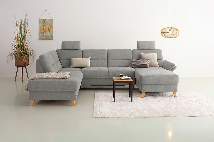 Home affaire Wohnlandschaft Westerland U-Form, Federkern, günstig online kaufen