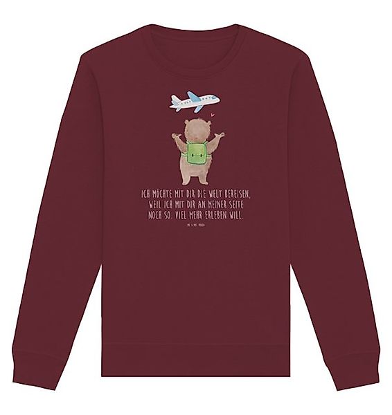 Mr. & Mrs. Panda Longpullover Größe S Bär Flugzeug - Burgundy - Geschenk, L günstig online kaufen