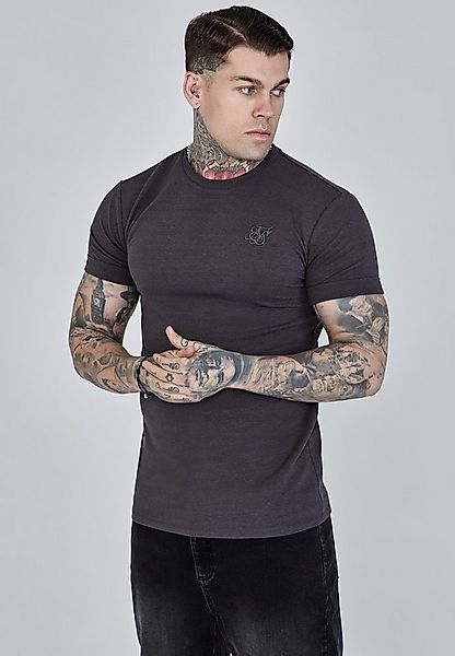 Siksilk T-Shirt SikSilk Herren Graues Roll Sleeve T-Shirt günstig online kaufen