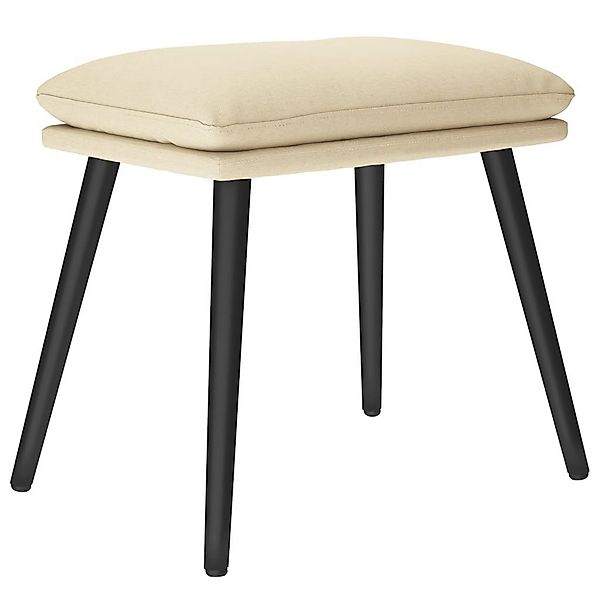 vidaXL Polsterhocker Fußhocker Creme 45x29,5x35 cm günstig online kaufen