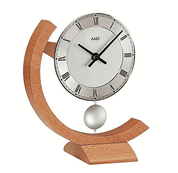 AMS Pendeltischuhr Tisch-Pendeluhr AMS 163 Buche günstig online kaufen