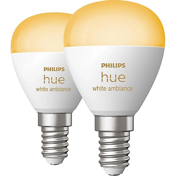 Philips Hue LED-Leuchtmittel White / White & Color Ambiance Luster, Tropfen günstig online kaufen