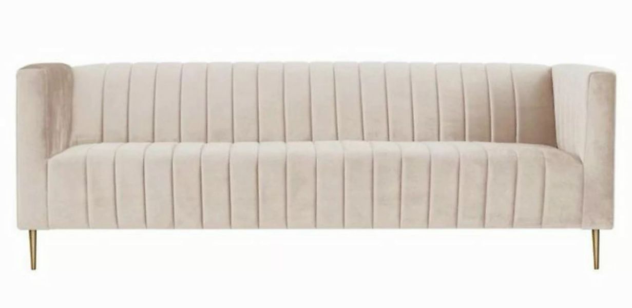 Xlmoebel Sofa Neues modernes Wohnzimmer-Design-Sofa aus Stoff in Beige, Her günstig online kaufen