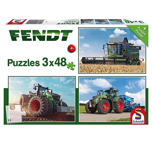 Schmidt Spiele Puzzle Kinderpuzzle Fendt 1050 Vario 724 Vario 6275L, 3x48 T günstig online kaufen