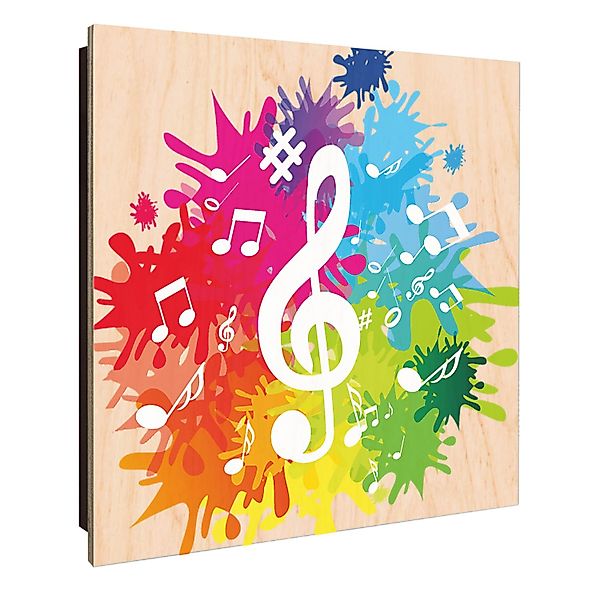 Banjado Großer Schlüsselkasten Holz 30x30cm Schwarz Scharnier Links 50 Hake günstig online kaufen