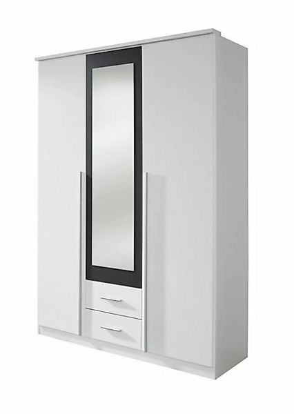 Kindermöbel 24 Spiegelschrank Basti weiß - grau- metallic 3 Türen günstig online kaufen