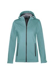 Trigema Softshelljacke "TRIGEMA Taillierte Softshell–Kapuzenjacke" 1 Stk. t günstig online kaufen